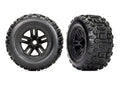 Traxxas 9672 — Traxxas 9672 3.8" Black 5-Spoke Wheels & Sledgehammer Tires (2)