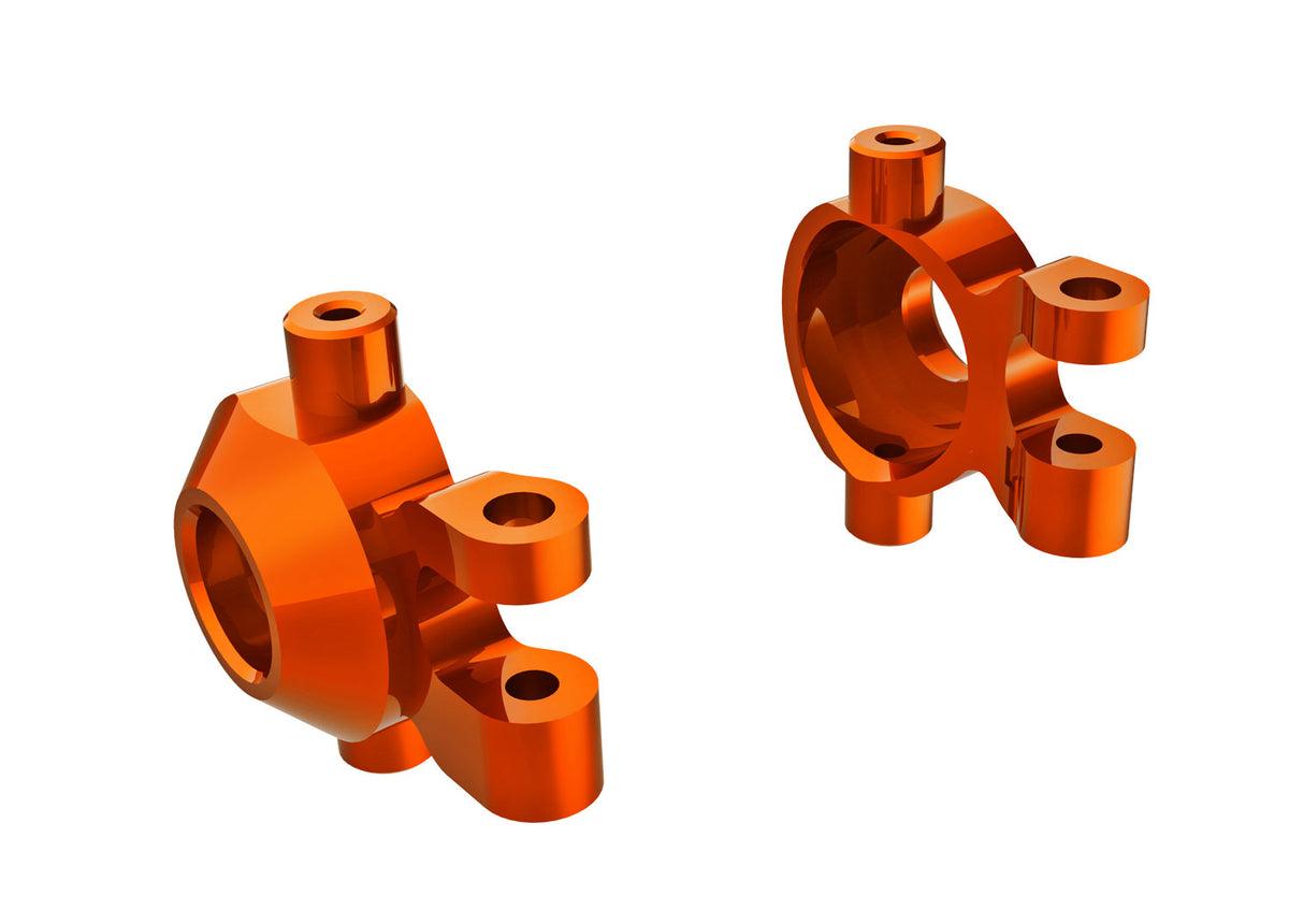 Traxxas 9737-ORNG — Traxxas 9737-ORNG TRX-4M Orange Aluminum Caster Blocks (L&R)