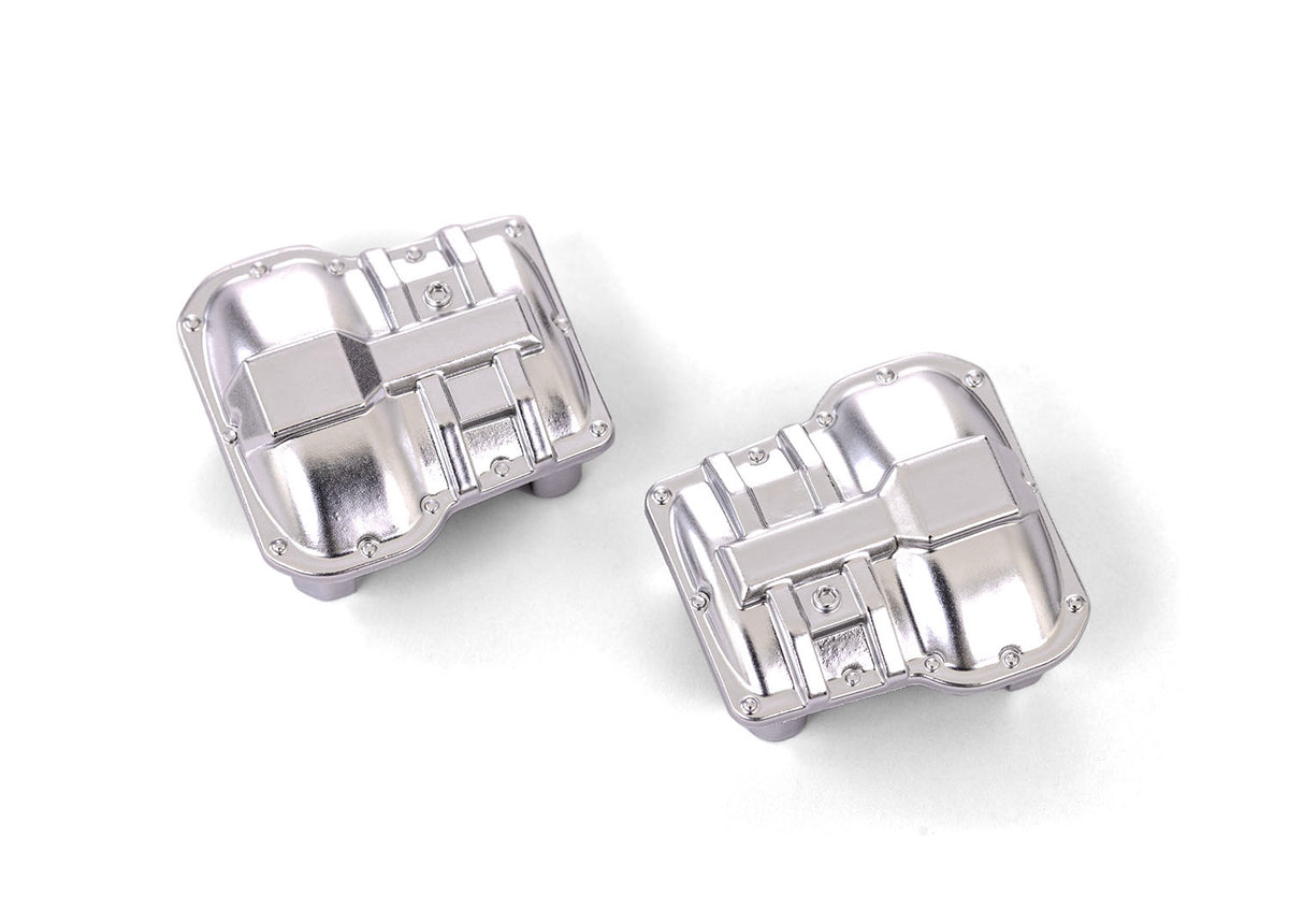 Traxxas 9738-SATIN — Traxxas 9738-SATIN Satin Chrome Axle Covers (F&R)