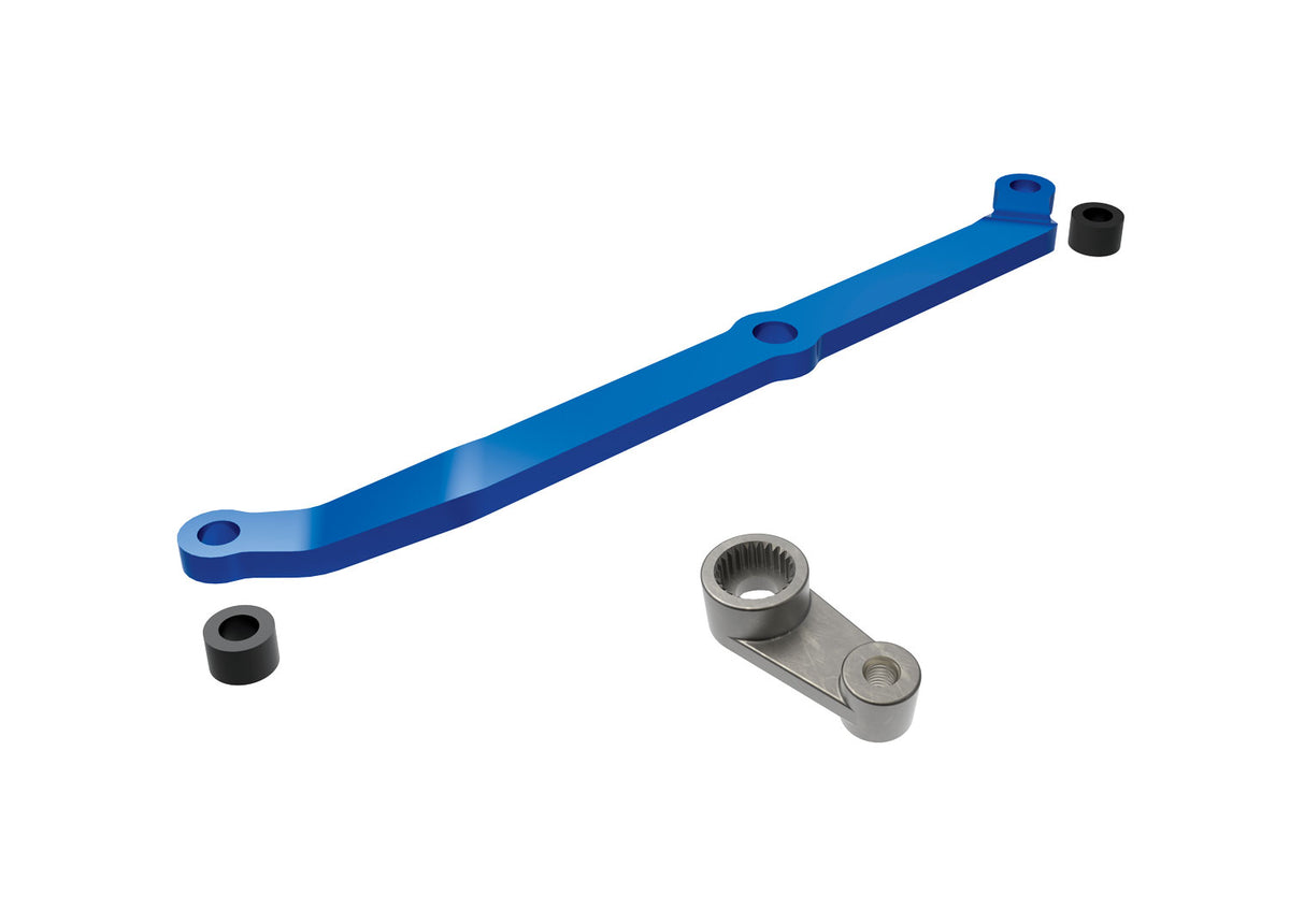 Traxxas 9748-BLUE — Traxxas 9748-BLUE Blue Aluminum Steering Link & Metal Servo Horn