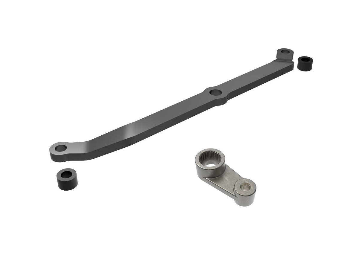 Traxxas 9748-GRAY — Traxxas 9748-GRAY Gray Aluminum Steering Link & Metal Servo Horn