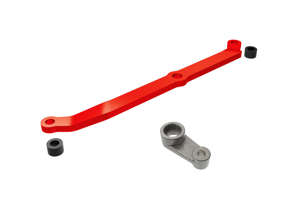 Traxxas 9748-RED — Traxxas 9748-RED Red Aluminum Steering Link & Metal Servo Horn