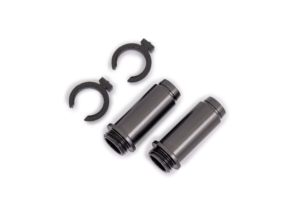 Traxxas 9763-GRAY — Traxxas 9763-GRAY Gray Aluminum GTM Shock Bodies (2)