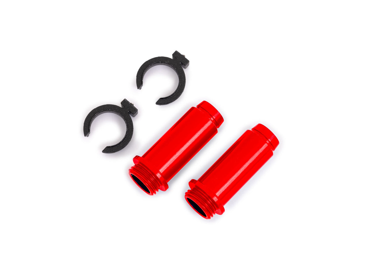 Traxxas 9763-RED — Traxxas 9763-RED Red Aluminum GTM Shock Bodies (2)