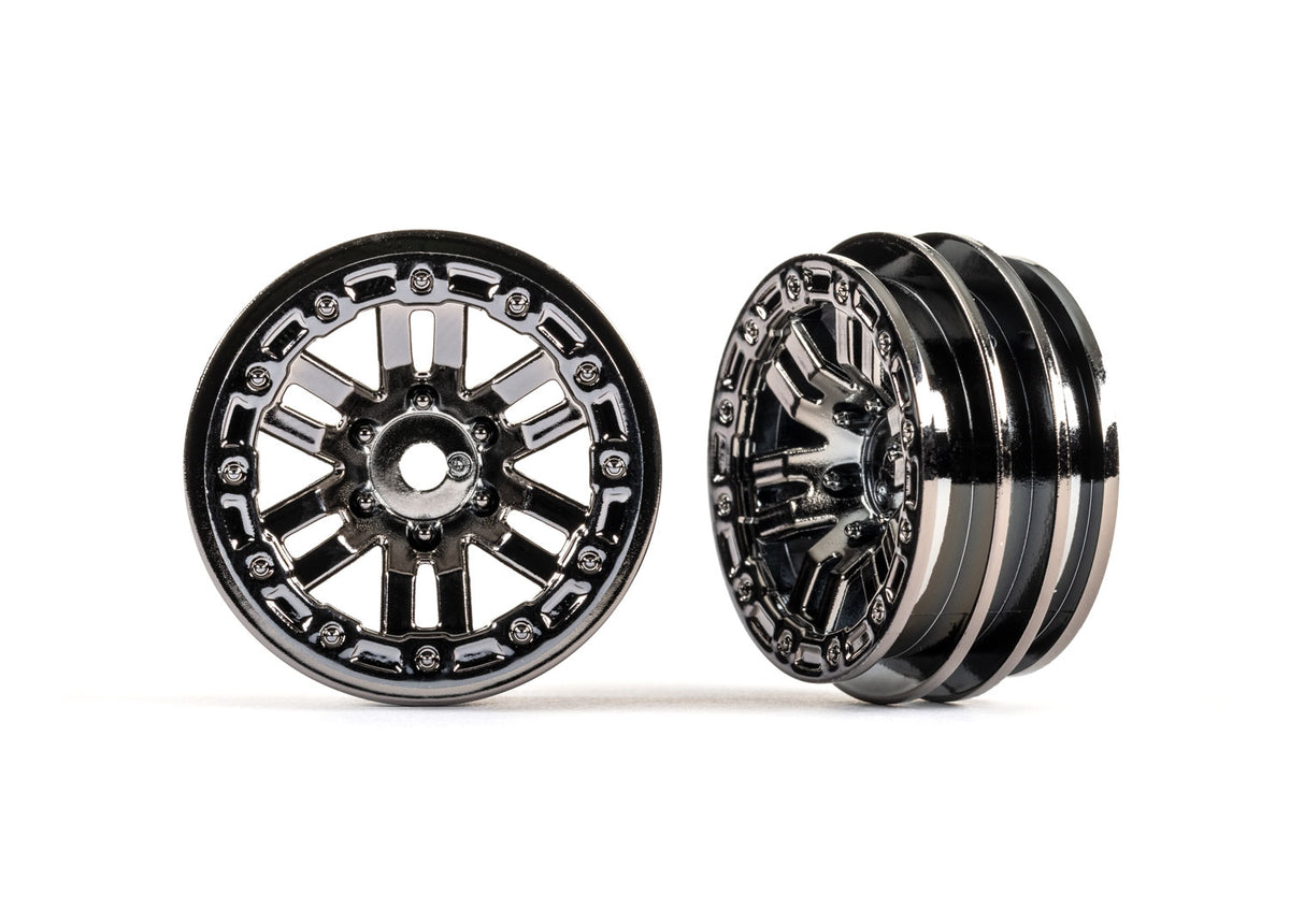 Traxxas 9768-BLKCR — Traxxas 9768-BLKCR 1.0" Black Chrome Wheels (2)