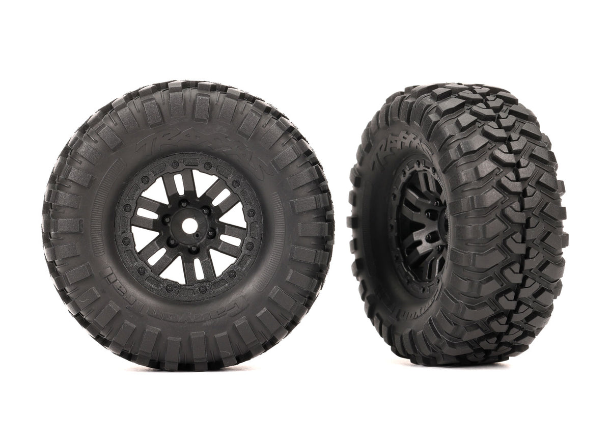 Traxxas 9773 — Traxxas 9773 1.0" x 2.2" Black Wheels with Canyon Trail Tires (2)
