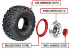 Traxxas 10257-SLVR — Traxxas 10257-SLVR Silver Aluminum Wheel Washers (4)