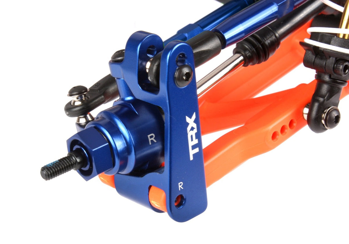 Traxxas 6837X — Traxxas 6837X Blue Aluminum Steering Blocks (L&R)