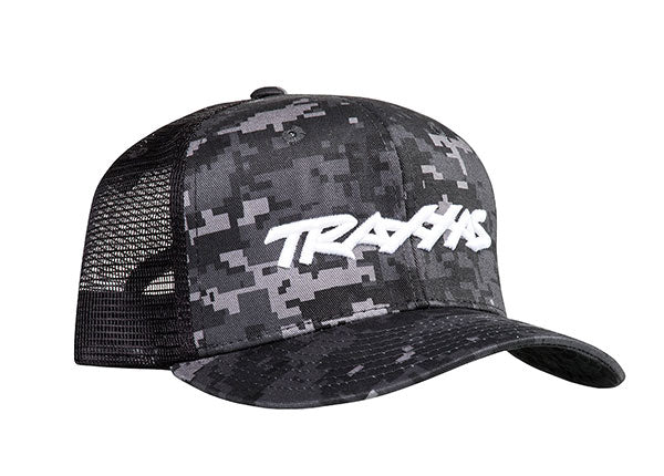 Traxxas 1182-CAMO — Traxxas 1182-CAMO Camo Curved-Bill Hat w/ White Logo