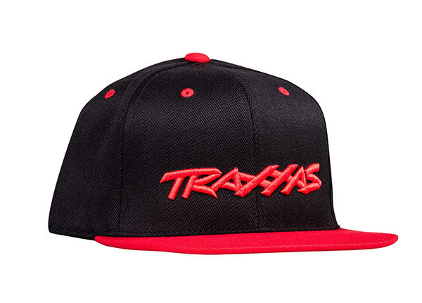 Traxxas 1183-BLR — Traxxas 1183-BLR Red & Black Flat-Bill Hat w/ Red Logo