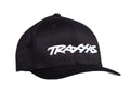 Traxxas 1188-BLK-LXL — Traxxas 1188-BLK-LXL Black Curved-Bill Flexfit Hat w/ White Logo