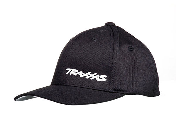 Traxxas 1194-BLK — Traxxas 1194-BLK Youth Black Curved-Bill Hat w/ White Logo