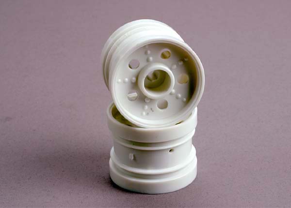Traxxas 1221 — Traxxas 1221 Tom Cat White Rear Wheels (2)