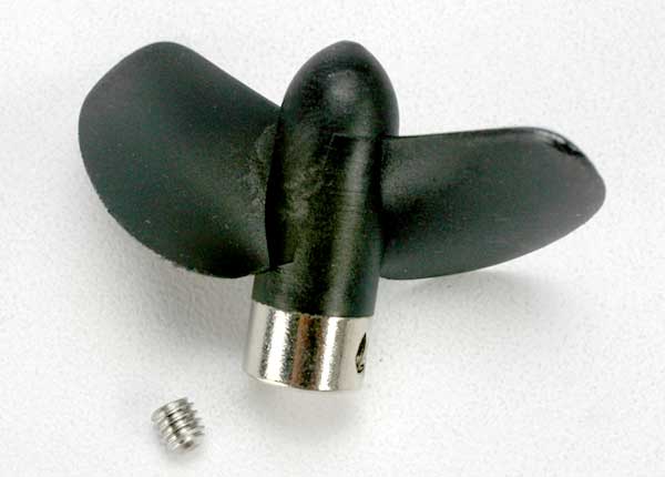 Traxxas 1584 — Traxxas 1584 Left Propeller & Grub Screw