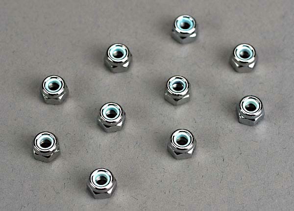 Traxxas 1747 — Traxxas 1747 4 mm Nylon Lock Nuts (10)