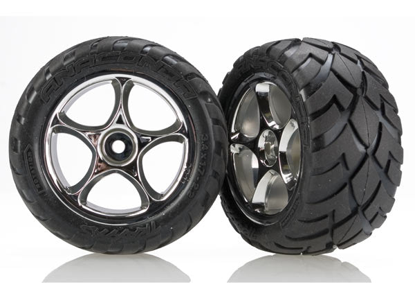Traxxas 2478R — Traxxas 2478R Tracer 2.2" Wheels with Anaconda Tires (2)