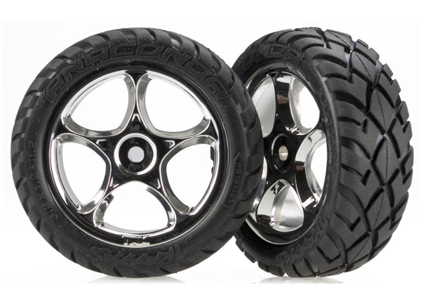 Traxxas 2479R — Traxxas 2479R Tracer 2.2" Wheels with Anaconda Tires (2)