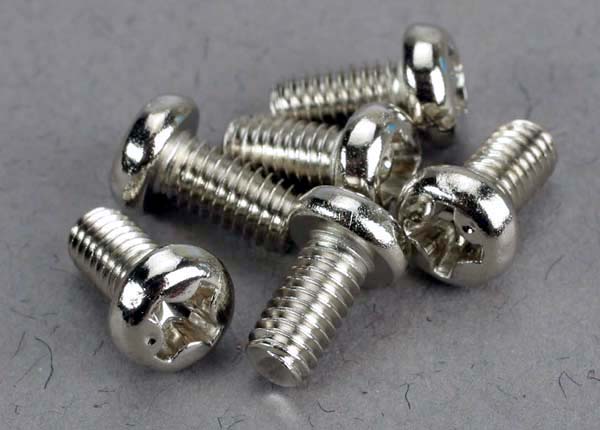 Traxxas 2558 — Traxxas 2558 Round-Head Machine Screws 3x6 mm (6)
