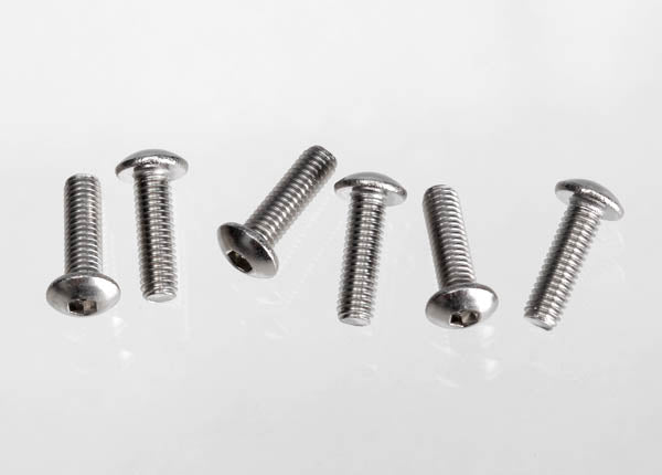 Traxxas 2577X — Traxxas 2577X Stainless Button-Head Screws 3x10 mm (6)