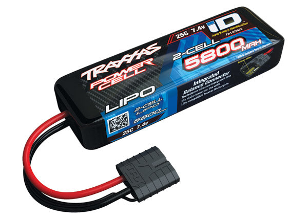 Traxxas 2843X — Traxxas 2843X 5800 mAh 7.4 Volt 2-Cell LiPo Battery