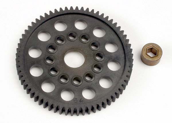 Traxxas 3164 — Traxxas 3164 64-Tooth Spur Gear (32-Pitch) with Bushing