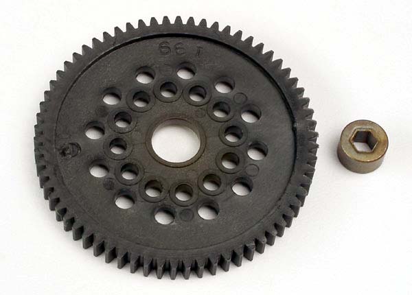 Traxxas 3166 — Traxxas 3166 66-Tooth Spur Gear (32-Pitch) with Bushing