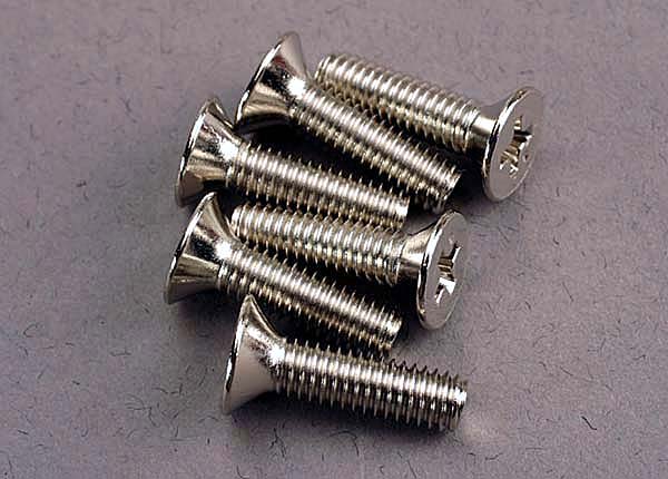 Traxxas 3167 — Traxxas 3167 Countersunk Machine Screws 4x15 mm (6)