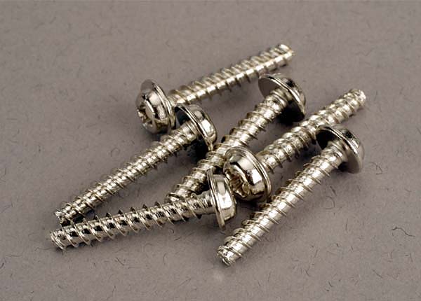 Traxxas 3289 — Traxxas 3289 Washer-Head Self-Tapping Screws 3x18 mm (6)