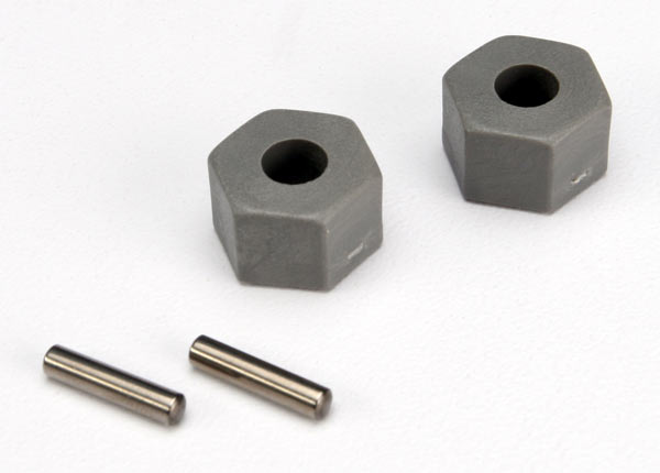 Traxxas 3654 — Traxxas 3654 12 mm Tall-Offset Wheel Hubs with Pins (2)