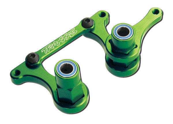 Traxxas 3743G — Traxxas 3743G Green Aluminum Steering Bellcranks