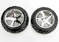 Traxxas 3773 — Traxxas 3773 All-Star 2.8" Chrome Wheels & Anaconda Tires (2)