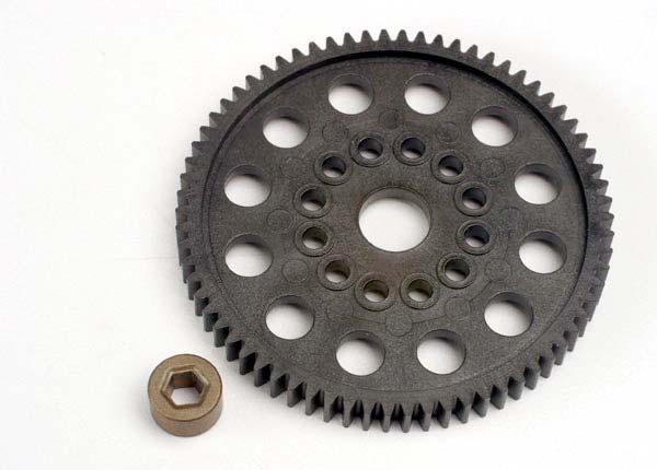 Traxxas 4470 — Traxxas 4470 70-Tooth Spur Gear (32-Pitch) with Bushing