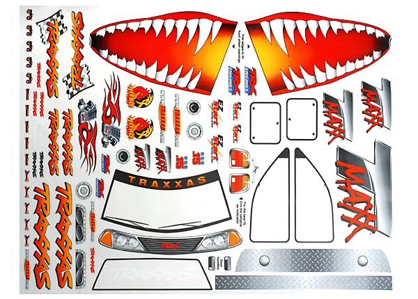Traxxas 4913X — Traxxas 4913X T-Maxx Jaws Decal Sheets