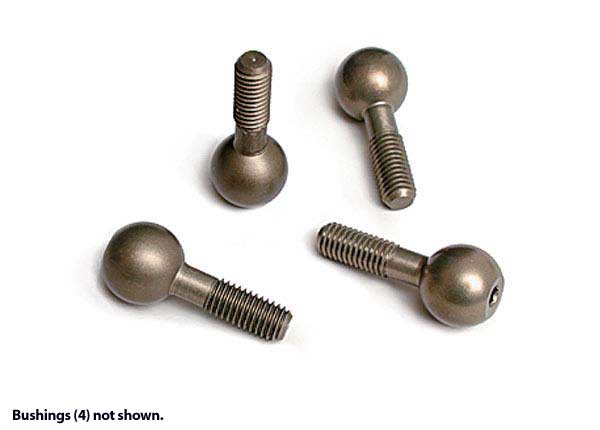 Traxxas 4933X — Traxxas 4933X Aluminum Pivot Balls with Cap Bushings (4)