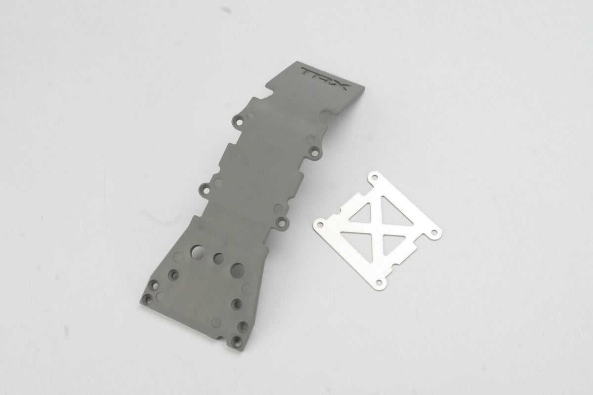 Traxxas 4937A — Traxxas 4937A Gray Front Skid Plate with Reinforcement