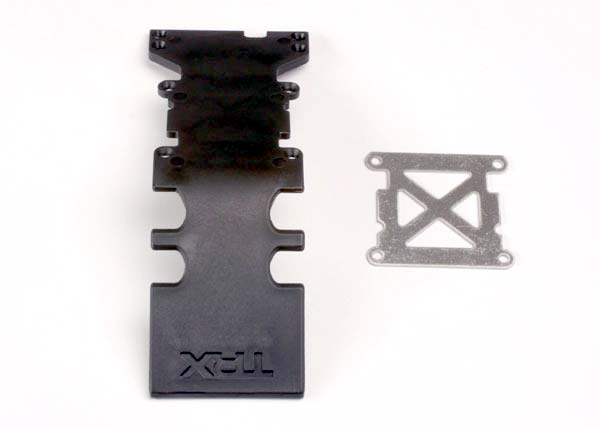 Traxxas 4938 — Traxxas 4938 Black Rear Skid Plate with Reinforcement