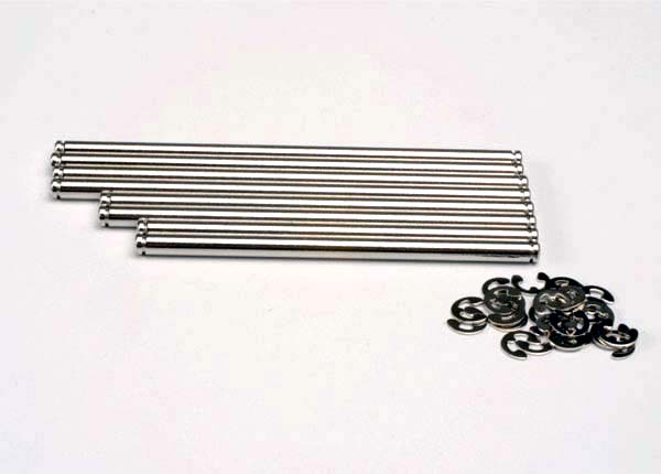 Traxxas 4939X — Traxxas 4939X Stainless Steel Suspension Pin Set with E-Clips