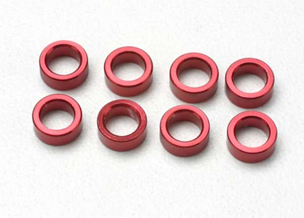 Traxxas 5133 — Traxxas 5133 Red Aluminum Pushrod Spacers (8)