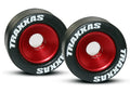 Traxxas 5186 — Traxxas 5186 Red Aluminum Wheelie Bar Wheels & Hardware (2)