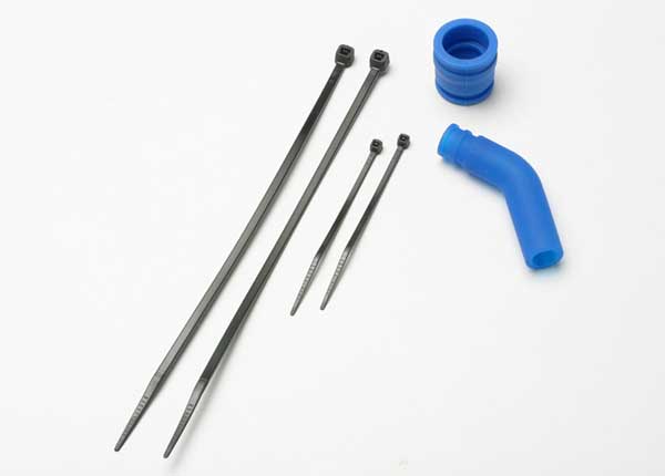 Traxxas 5245 — Traxxas 5245 Blue Pipe Coupler and Deflector