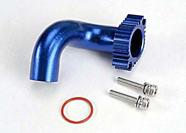 Traxxas 5287 — Traxxas 5287 Blue Aluminum Exhaust Header