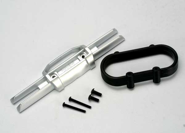 Traxxas 5336 — Traxxas 5336 Satin Chrome Rear Bumper with Mount & Screws