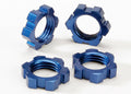 Traxxas 5353 — Traxxas 5353 17 mm Blue Aluminum Splined Wheel Nuts (4)
