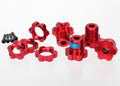 Traxxas 5353R — Traxxas 5353R 17 mm Red Aluminum Splined Wheel Hubs & Nuts (4)