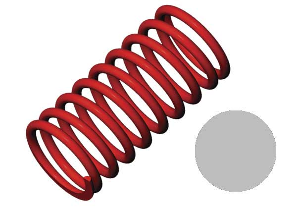 Traxxas 5442 — Traxxas 5442 1/10 GTR Springs (4.9-Rate Silver Stripe) (2)