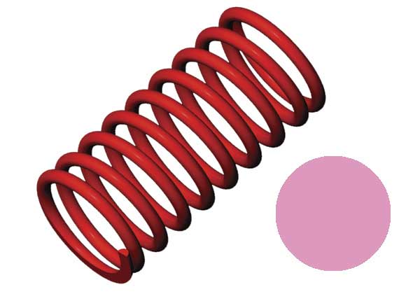 Traxxas 5443 — Traxxas 5443 1/10 GTR Springs (5.4-Rate Pink Stripe) (2)