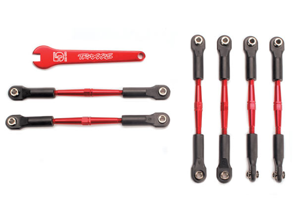 Traxxas 5539X — Traxxas 5539X 58 mm Red Aluminum Turnbuckle Set