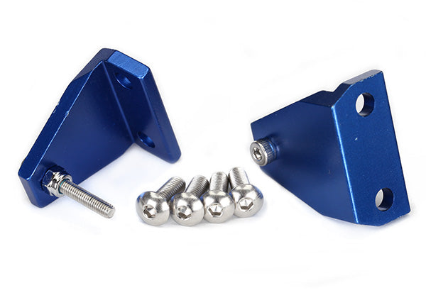 Traxxas 5731X — Traxxas 5731X Blue Aluminum Trim Tab Adjusters (2)