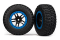 Traxxas 5883A — Traxxas 5883A SCT Black & Blue Wheels with BFGoodrich Tires (2)