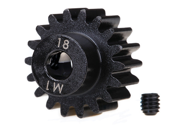 Traxxas 6491R — Traxxas 6491R 18-Tooth Machined Pinion Gear (1.0 Mod) 5 mm Bore
